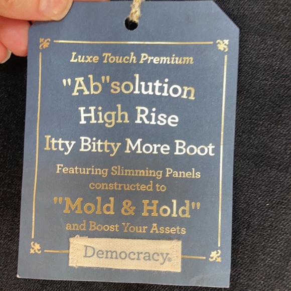 Democracy ab solution high rise itty bitty more boot jean raw hem 22W - Picture 11 of 17